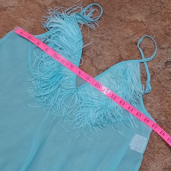 Sexy fluffy feather? nightie/ panty set 1X - Picture 11 of 12